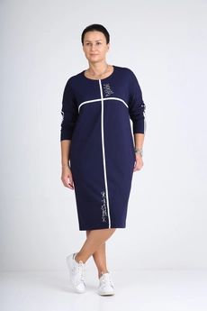 Платье 407-01 синй Zigzag Style
