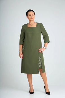 Платье 409 хаки Zigzag Style