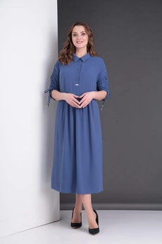 Платье 525 голубой Zigzag Style