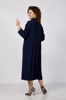 Платье 525 синий Zigzag Style