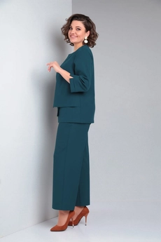Костюм брючный 529 изумруд Zigzag Style
