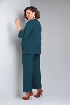 Костюм брючный 529 изумруд Zigzag Style