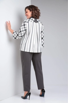 Костюм брючный 531 клетка Zigzag Style