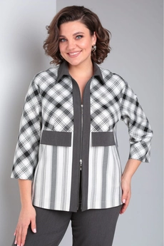 Костюм брючный 531 клетка Zigzag Style
