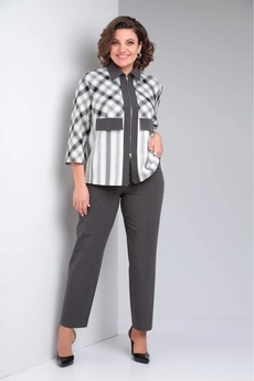 Костюм брючный 531 клетка Zigzag Style