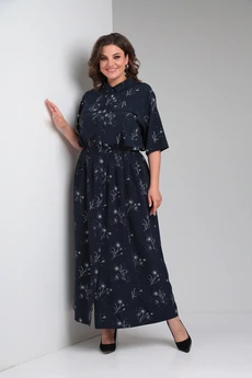 Платье 532 принт одуванчик Zigzag Style