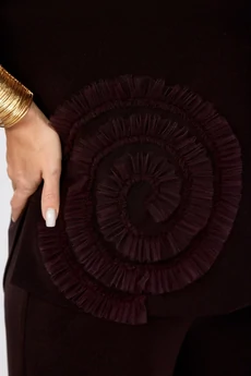 Костюм брючный 559-2 темная ежевика Zigzag Style