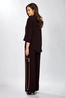 Костюм брючный 559-2 темная ежевика Zigzag Style