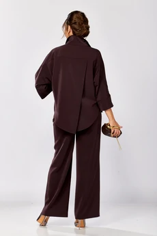 Костюм брючный 559-2 сливовый Zigzag Style