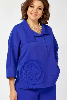 Костюм брючный 559-2 василек Zigzag Style