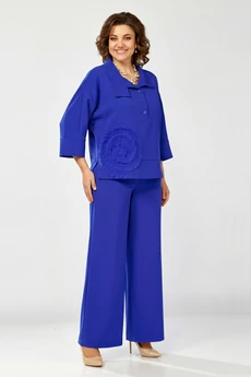 Костюм брючный 559-2 василек Zigzag Style