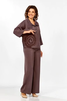 Костюм брючный 559-2 капучино Zigzag Style