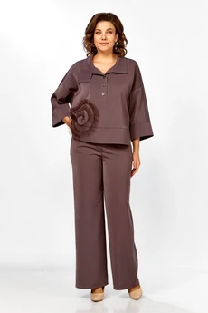 Костюм брючный 559-2 капучино Zigzag Style