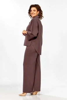Костюм брючный 559-2 капучино Zigzag Style