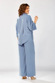 Костюм брючный 559-2 светло-голубой Zigzag Style