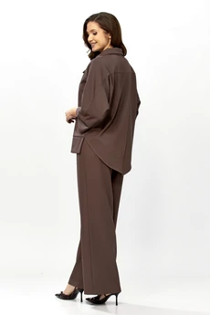 Костюм брючный 559-2 шоколадный мусс Zigzag Style