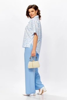 Костюм брючный 559-3 цветы Zigzag Style