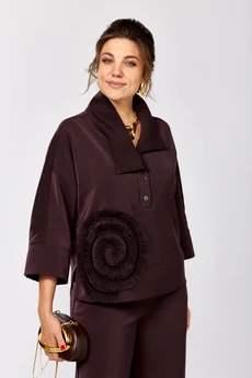 Костюм брючный 559-2 сливовый Zigzag Style