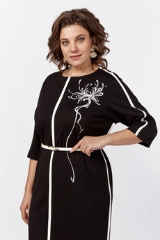 Платье 566 черный Zigzag Style