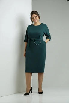 Платье 573 изумруд Zigzag Style