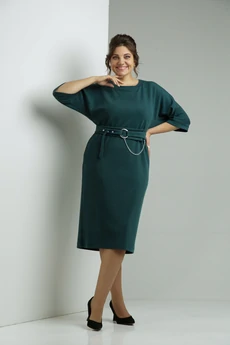 Платье 573 изумруд Zigzag Style