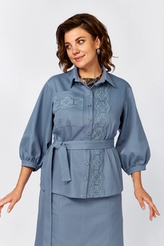 Костюм с юбкой 607 Zigzag Style