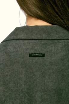 Костюм с юбкой 608-темный мох Zigzag Style