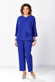 Костюм брючный 631 василек Zigzag Style