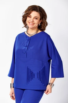 Костюм брючный 631 василек Zigzag Style