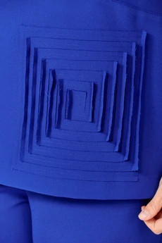 Костюм брючный 631 василек Zigzag Style