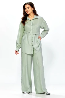 Костюм брючный 634 зеленый Zigzag Style