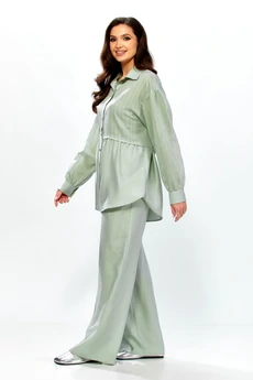 Костюм брючный 634 зеленый Zigzag Style