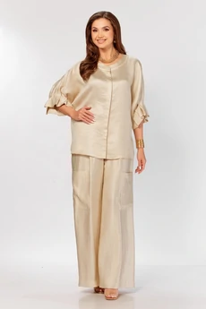 Костюм брючный 642 шампань Zigzag Style