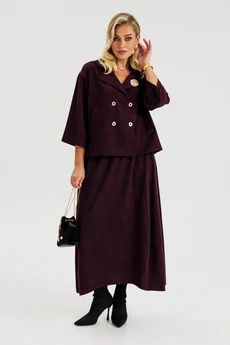 Костюм с юбкой 643 ежевика Zigzag Style