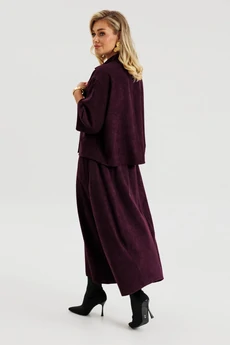 Костюм с юбкой 643 ежевика Zigzag Style