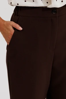 Костюм с шортами 649 шоколадный + горошек Zigzag Style