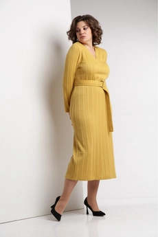 Платье 572 горчичный Zigzag Style