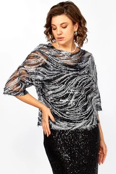 Костюм с юбкой 434 темно-синий hOla la