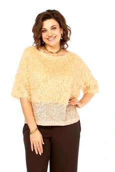 Блузка 436 персик hOla la