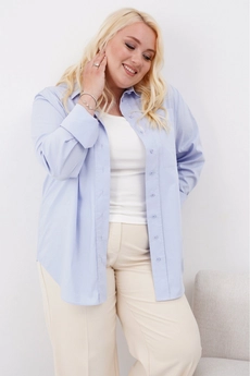 Блузка K-03040 голубой Ketty