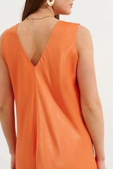 Платье K-05480w оранжевый Ketty