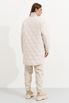 Пальто K-08470 бежевый Ketty