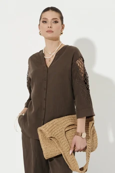Блузка 70640 коричневый Ketty