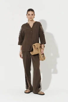 Блузка 70640 коричневый Ketty