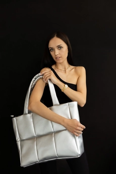 Сумка  TOTE2-silver mt.style