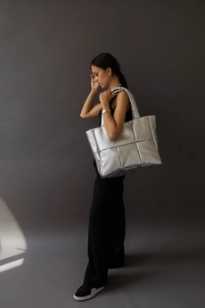 Сумка  TOTE2-silver mt.style