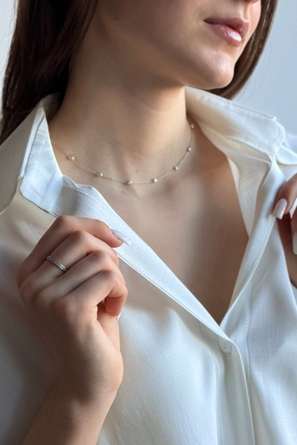 Блузка 428 молочный Lizet collection