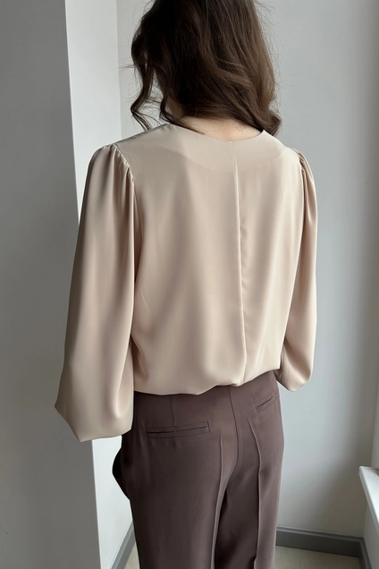 Блузка 453 песочный Lizet collection