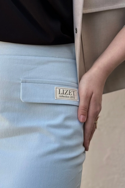 Юбка 1837 голубой Lizet collection