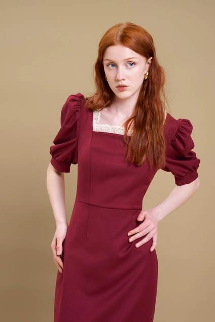 Платье 1025 бордовый Remarque